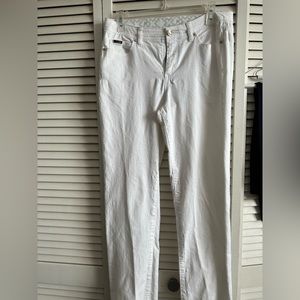 JM COLLECTION WHITE JEANS STRETCH
